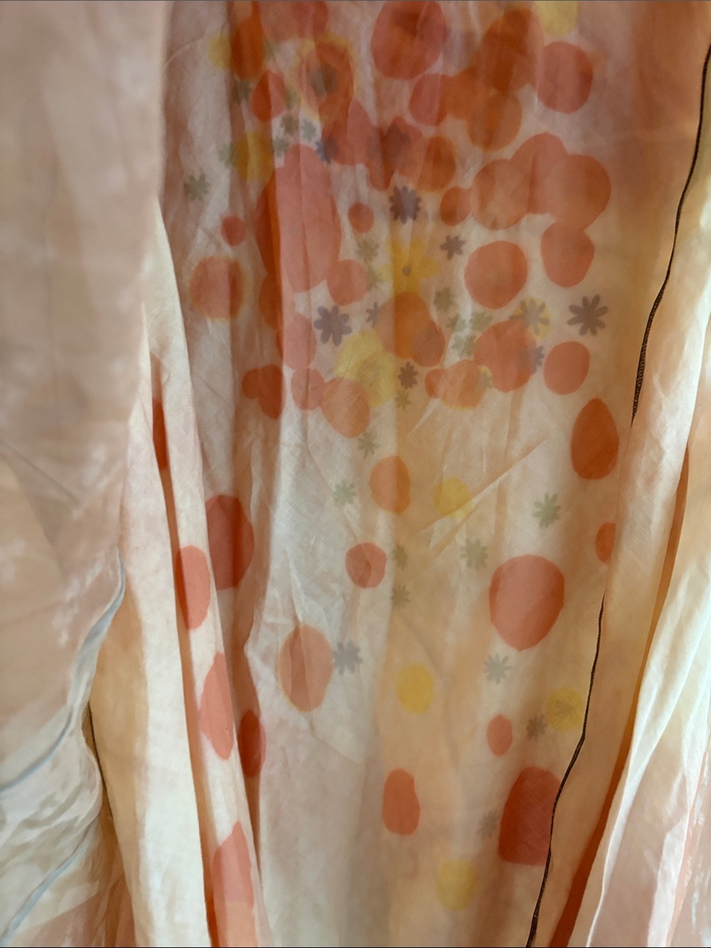 Rozae Nichols Vintage Silk Chiffon Sheer Metallic Bronze Maxi Skirt NWT Large - Picture 6 of 7